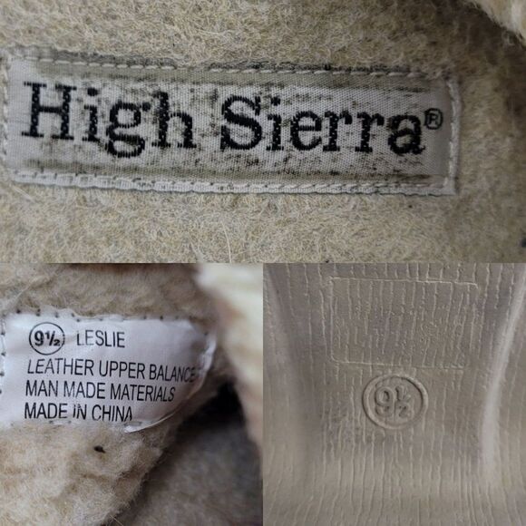 High Sierra Women's Clogs Leslie Leather Sherpa Lined Slide On Tan 9.5 - Picture 4 of 12